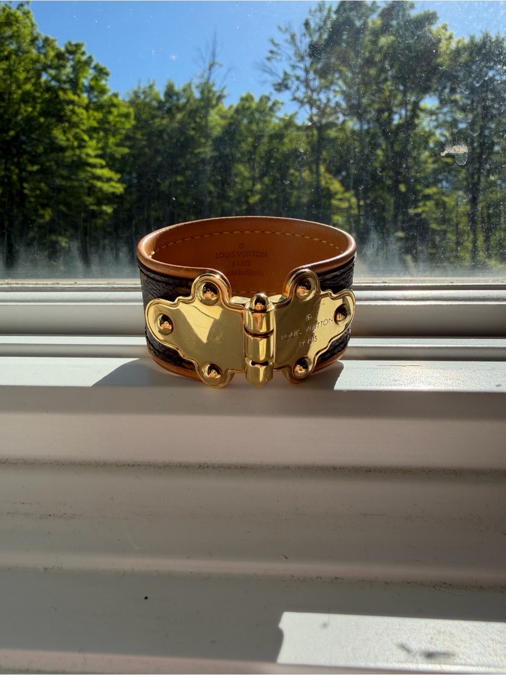Louis Vuitton Monogram Save It Bracelet Cuff